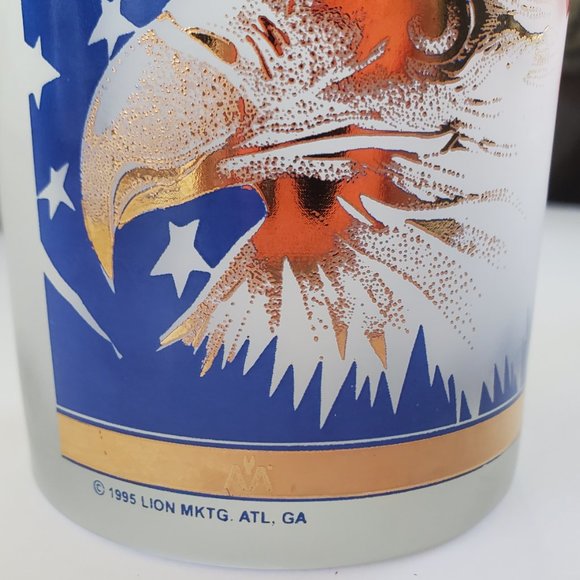 American Airlines Frosted Cocktail Glass Logo - Picture 11 of 15